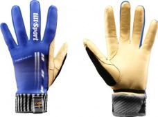 Гоночные перчатки Lillsport, модель Legend Slim Gold Royal Blue