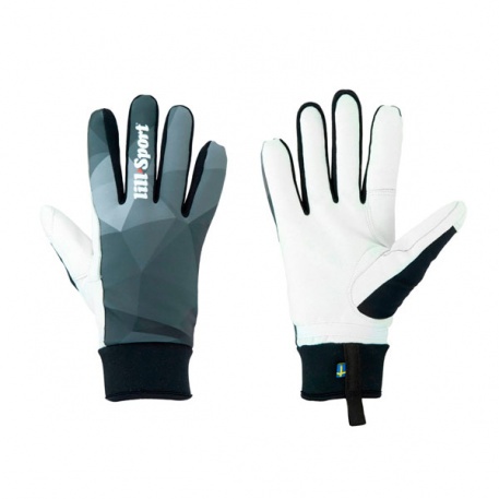 Теплые гоночные перчатки Lillsport, модель Solid Thermo Black - купить