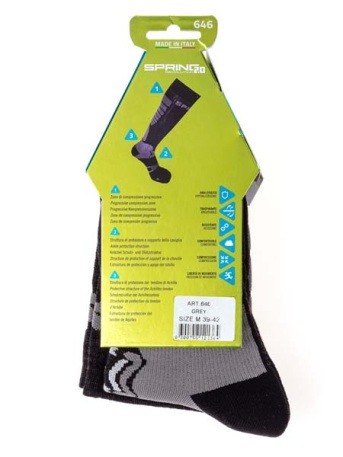 Носки Spring Exploration Long, чёрные-серые - купить