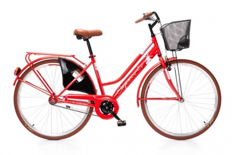 Велосипед CAPRIOLO CITY AMSTERDAM-3 speed, рама сталь 18'', колёса 28'' (красный) - купить
