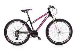 Велосипед CAPRIOLO MTB MONITOR, рама алюминий 17'', колёса 26'' (чёрный-розовый)