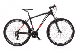Велосипед CAPRIOLO MTB LEVEL 9.1, рама алюминий 19'', колёса 29'' (чёрный (матовый)-красный)