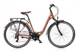 Велосипед CAPRIOLO TOURING ELEGANCE LADY (3 X 7), рама алюминий 18'', колёса 28'' (бронзовый-мет)