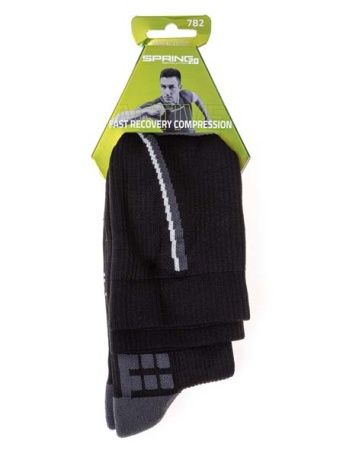 Высокие компрессионные носки Spring Recovery Speed Up Compression, чёрные - купить