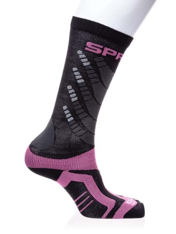 Носки Spring Ski Race, чёрный-фуксия - купить