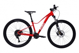 Велосипед CAPRIOLO MTB AL EVE 7.5, рама алюминий 17'', колёса 27.5'' (красный)