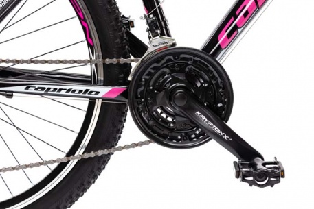 Велосипед CAPRIOLO MTB MONITOR, рама алюминий 19'', колёса 26'' (чёрный-розовый) - купить