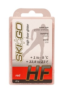 Высокофторовый парафин Ski-Go, красный, 45г - купить