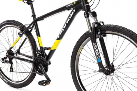 Велосипед CAPRIOLO MTB LEVEL 9.1, рама алюминий 19'', колёса 29'' (чёрный (матовый)-жёлтый) - купить