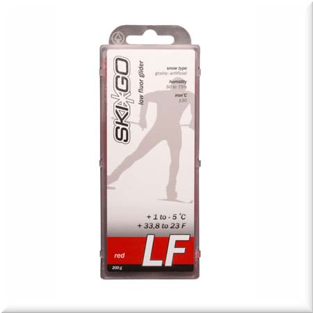 Низкофторовый парафин Ski-Go, красный, 200 г - купить