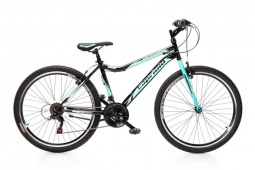 Велосипед CAPRIOLO MTB DIAVOLO, рама сталь 17'', колёса 26'' (чёрный-бирюзовый)