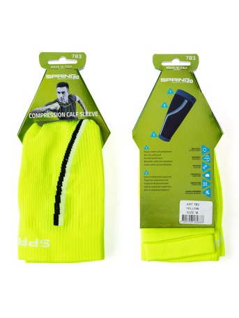 Компрессионные гетры Spring Compression Calf Sleeve, лимонные - купить