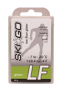 Низкофторовый парафин Ski-Go, зеленый, 60 г - купить