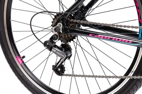 Велосипед CAPRIOLO MTB ATTACK, рама алюминий 17'', колёса 26'' (чёрный-розовый) - купить