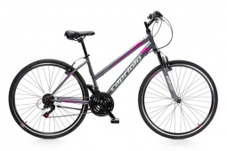 Велосипед CAPRIOLO TOURING TREK SUNRISE LADY, рама сталь 17'', колёса 28'' (серебристый-розовый)