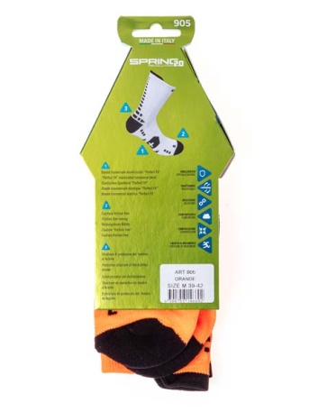 Носки Spring Soft Air Plus Long, оранжевый-чёрный - купить