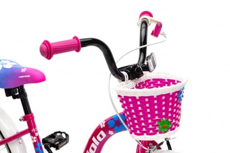 Велосипед CAPRIOLO KIDS VIOLA (FIX), рама сталь 10'', колёса 20'' (фиолетовый - розовый) - купить