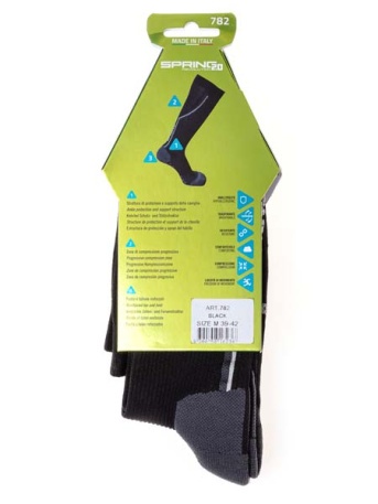 Высокие компрессионные носки Spring Recovery Speed Up Compression, чёрные - купить
