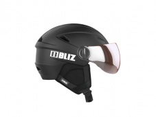 Горнолыжный шлем, модель "BLIZ Strike Visor M17 Black"
