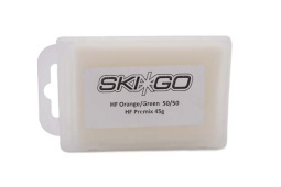 Высокофторовый парафин Ski-Go, оранжевый/зеленый, 45г