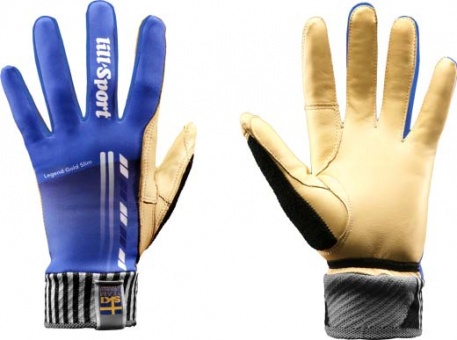 Гоночные перчатки Lillsport, модель Legend Slim Gold Royal Blue - купить