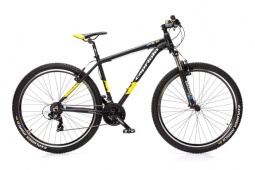 Велосипед CAPRIOLO MTB LEVEL 9.1, рама алюминий 19'', колёса 29'' (чёрный (матовый)-жёлтый)