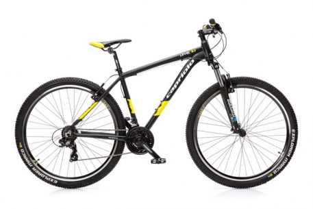 Велосипед CAPRIOLO MTB LEVEL 9.1, рама алюминий 19'', колёса 29'' (чёрный (матовый)-жёлтый) - купить