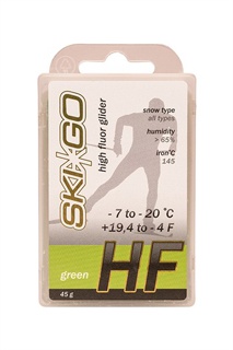 Высокофторовый парафин Ski-Go, зеленый, 45г - купить