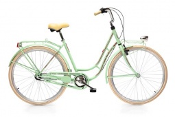 Велосипед CAPRIOLO CITY BIANKA, рама сталь 20'', колёса 28'' (фисташковый-розовый)