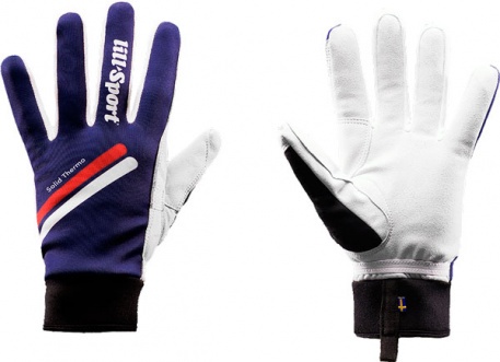 Теплые гоночные перчатки Lillsport, модель Solid Thermo - купить