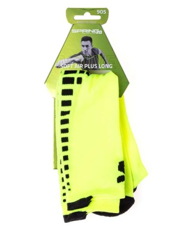 Носки Spring Soft Air Plus Long, лайм-чёрный - купить