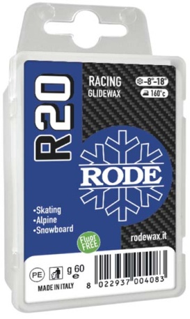 Парафин, синий R20 Racing Glider Blue, 60 г - купить