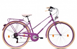 Велосипед CAPRIOLO CITY SUNDAY, рама сталь 17'', колёса 28'' (фиолетовый)
