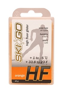 Высокофторовый парафин Ski-Go, оранжевый, 45г - купить