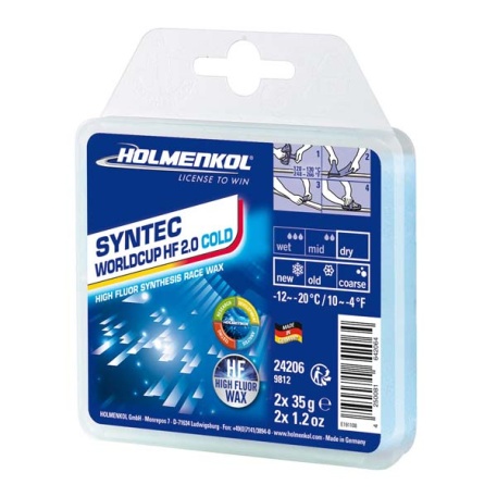 Высокофторовый парафин SYNTEC World Cup HF 2.0 COLD, 2x35г - купить