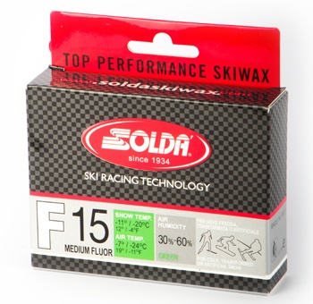 Среднефторовый парафин F15, зеленый, 60 г - купить