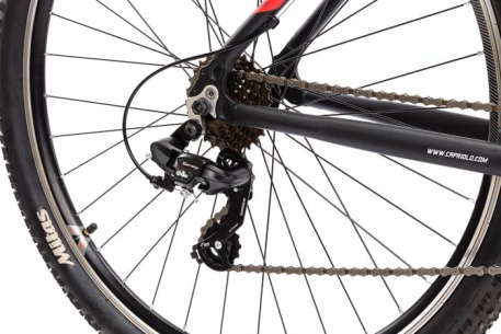 Велосипед CAPRIOLO MTB LEVEL 9.1, рама алюминий 19'', колёса 29'' (чёрный (матовый)-красный) - купить