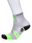 Носки Spring Training, серые-лайм-чёрные