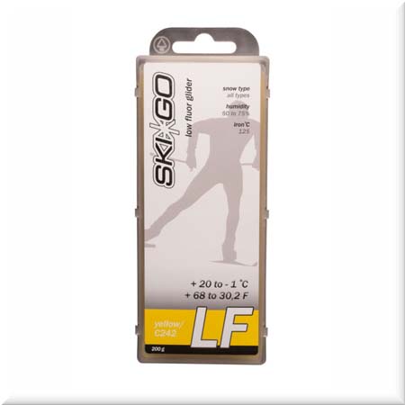 Низкофторовый парафин Ski-Go, желтый, 200 г - купить