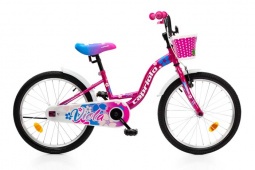 Велосипед CAPRIOLO KIDS VIOLA (FIX), рама сталь 10'', колёса 20'' (фиолетовый - розовый)