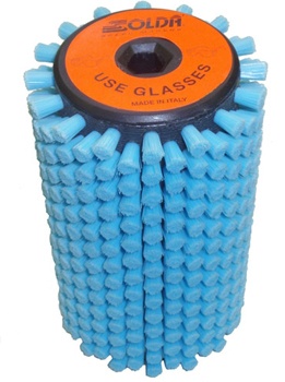 Роторная щетка жесткий голубой нейлон Roto Azzurro, 100 мм - купить