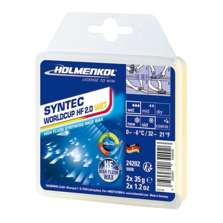 Высокофторовый парафин SYNTEC World Cup HF 2.0 WET, 2х35г - купить