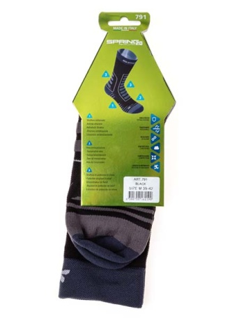 Носки Spring Trekking Lite 2.0, чёрные - купить