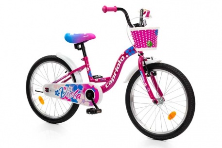 Велосипед CAPRIOLO KIDS VIOLA (FIX), рама сталь 10'', колёса 20'' (фиолетовый - розовый) - купить