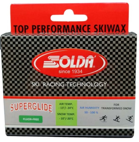 Гоночный бесфторовый парафин 81GR Superglide, зелёный, 60 г - купить