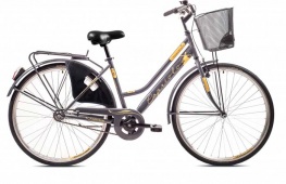 Велосипед CAPRIOLO CITY AMSTERDAM LADY, рама сталь 19'', колёса 28'' (графитовый)