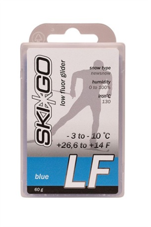 Низкофторовый парафин Ski-Go, синий, 60 г - купить