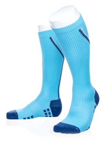 Высокие компрессионные носки Spring Recovery Speed Up Compression, голубые - купить