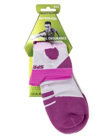 Носки Spring Speed Trail Endurance, белый-розовый - купить