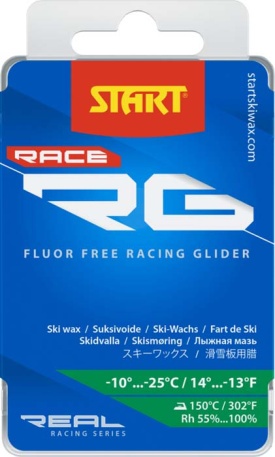 Гоночный бесфторовый парафин RG RACE зелёный, 180 г - купить